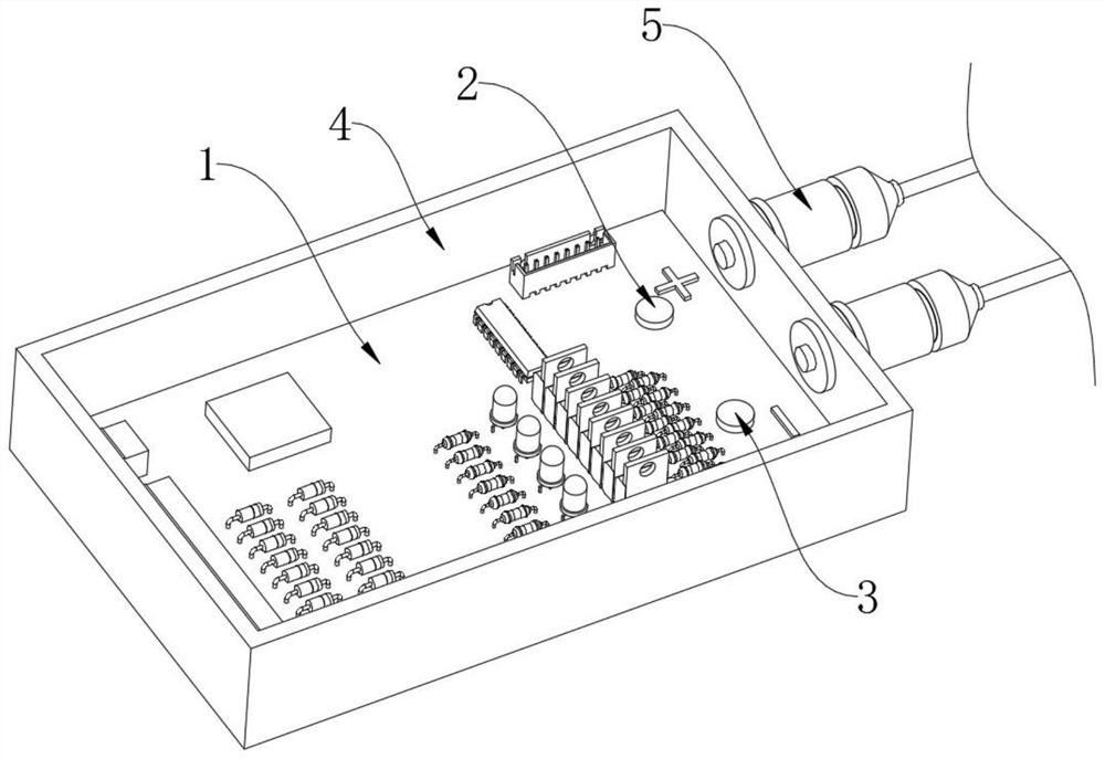 Lithium battery protection plate for preventing positive and negative electrodes from being in contact with liquid