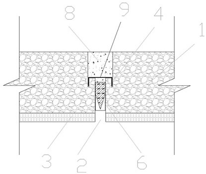 An underground building anti-floating pressure relief hole plugging structure and its construction method