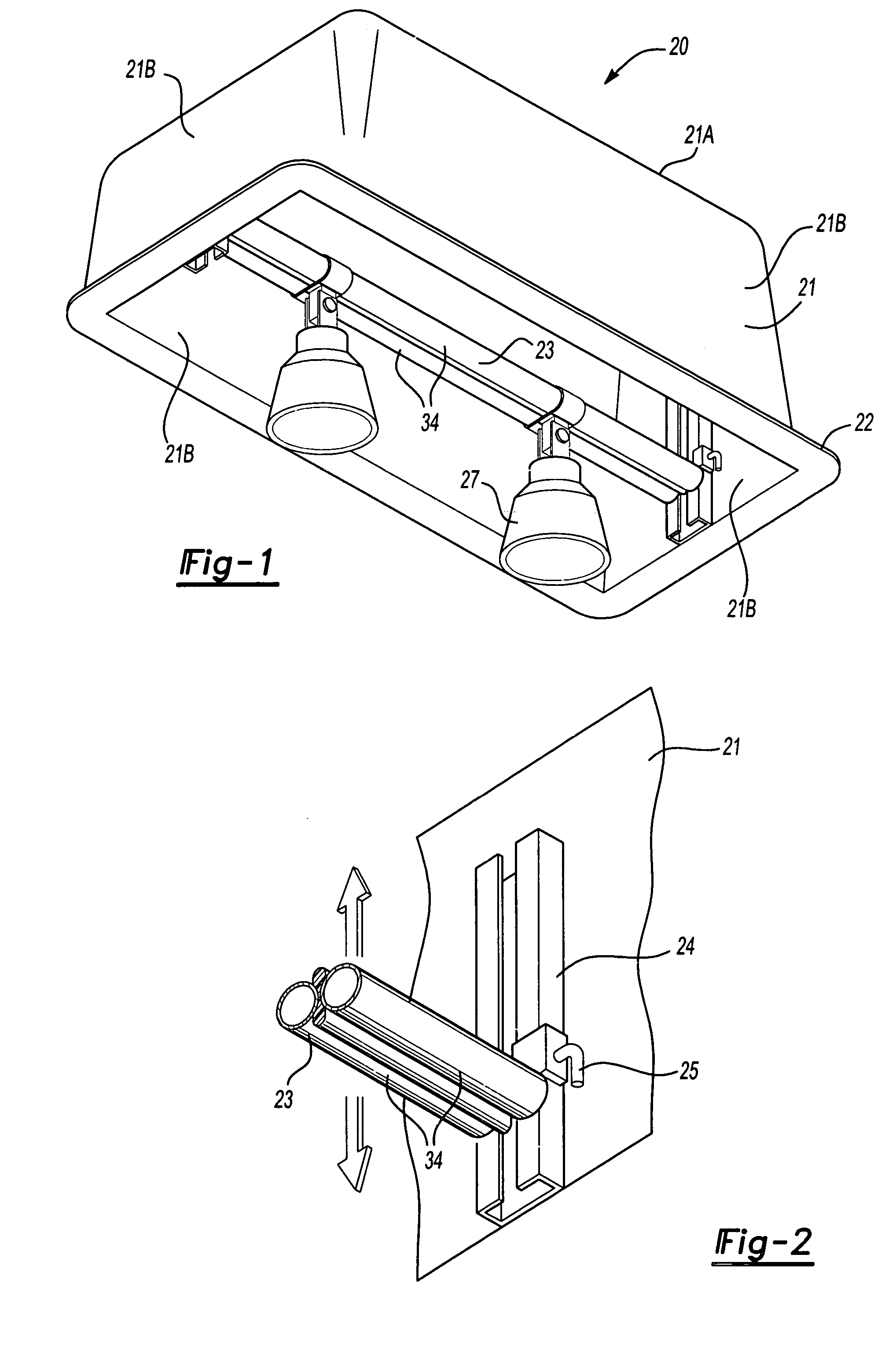 Recessed adjustable low voltage track lighting