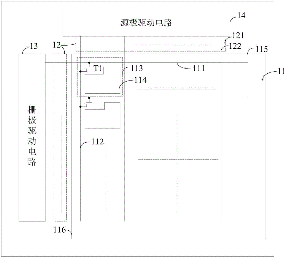 Liquid crystal display device and display panel thereof