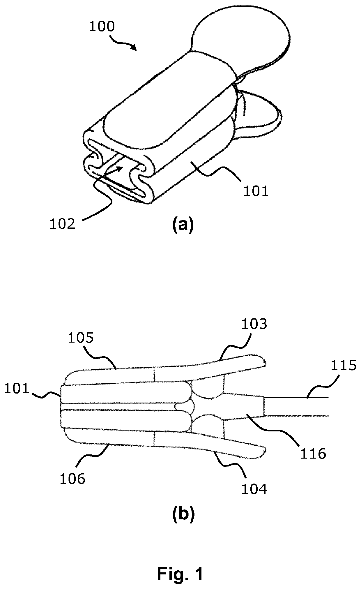 Device for measuring a physiological parameter of a human limb and method for manufacturing such device