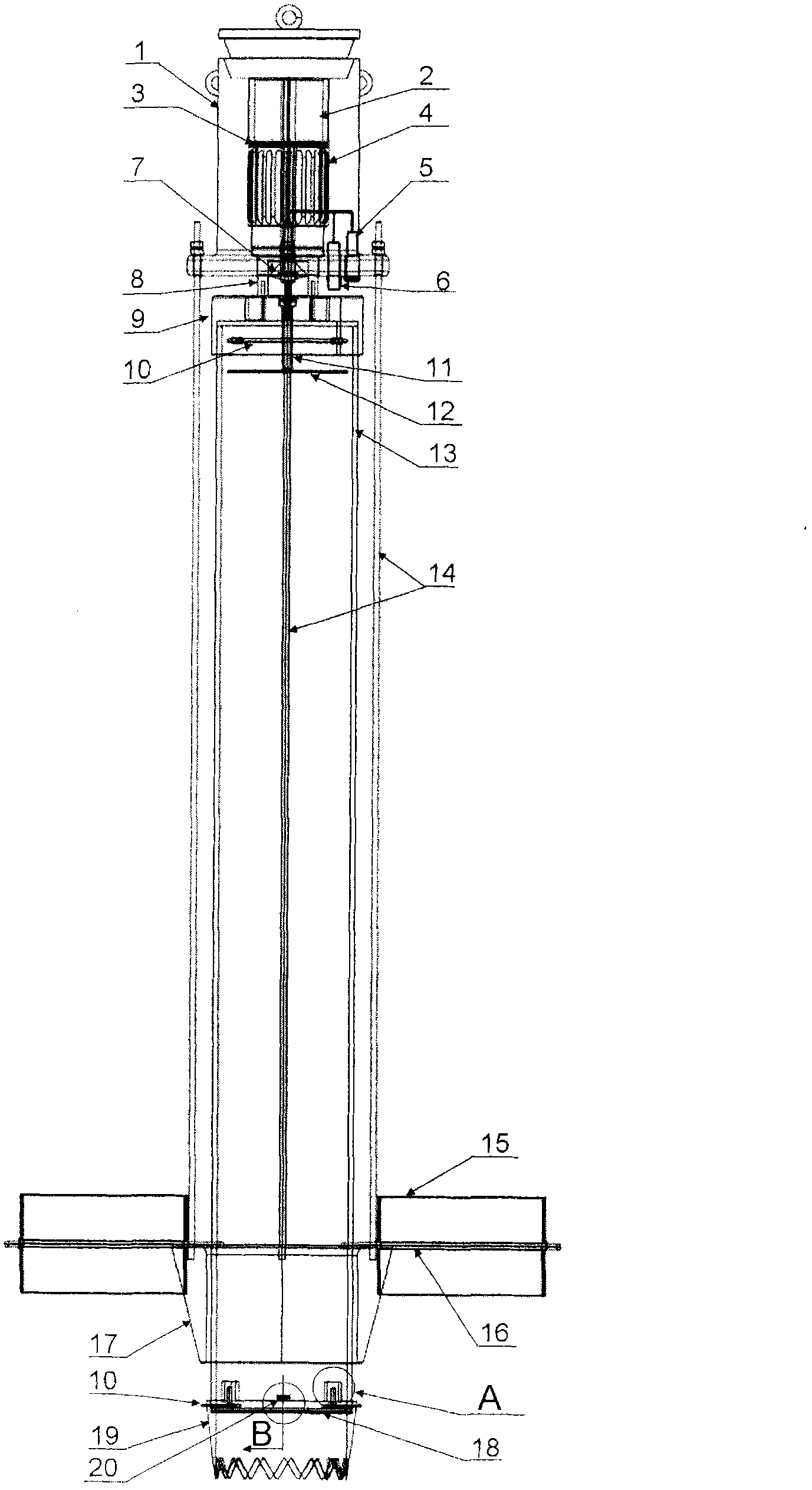 Automatic sampler of undisturbed sediment deposit