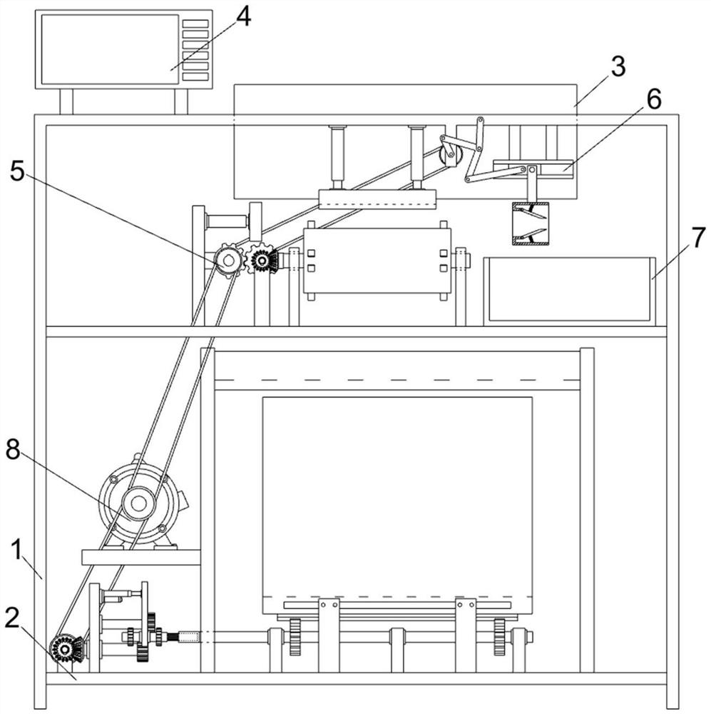 A medical cotton swab processing device