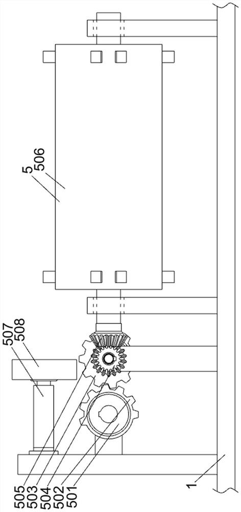 A medical cotton swab processing device