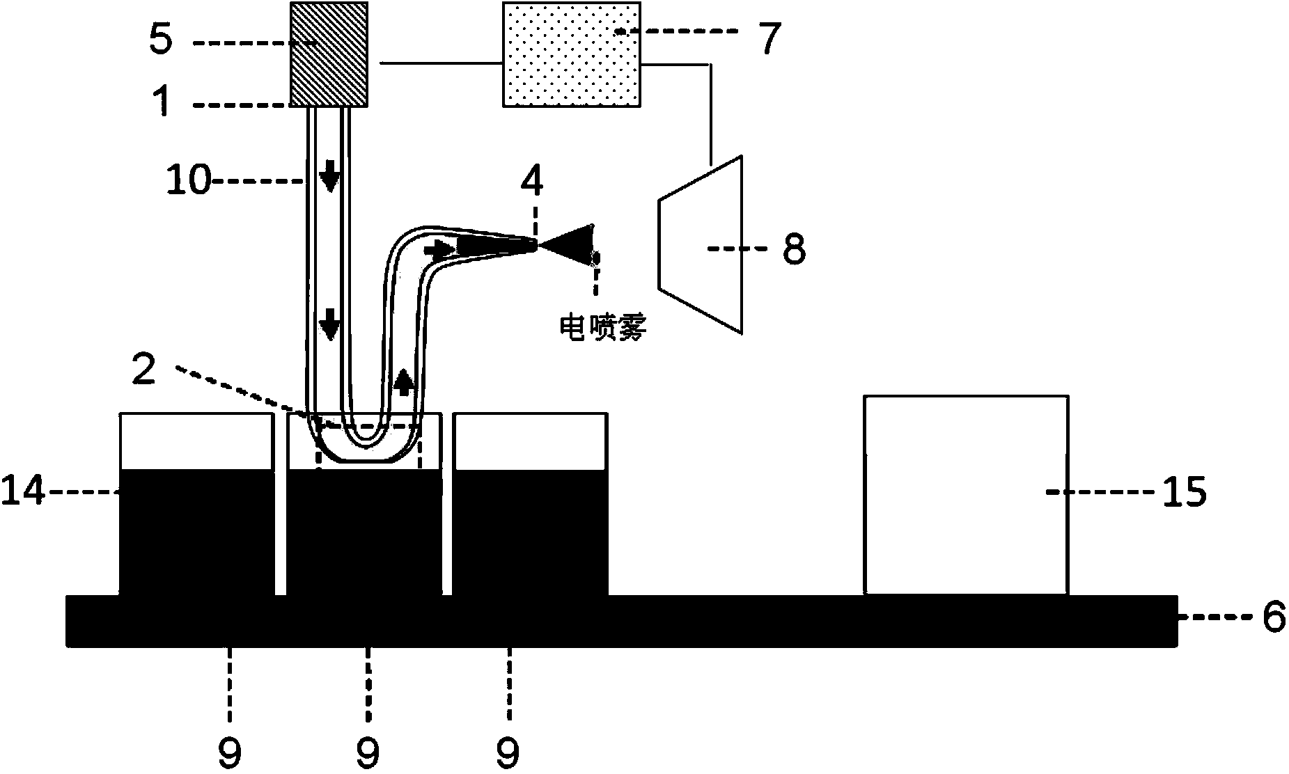 Capillary needle, and electro-spray ionization mass spectrometry analytical apparatus and method