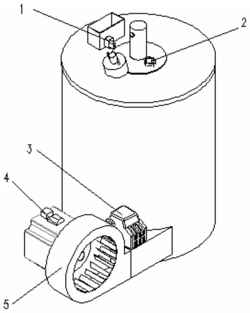 Air quantity control system used for power adjustable coil pipe type fuel heater