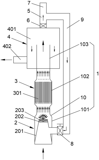 A liquid circuit current interrupter