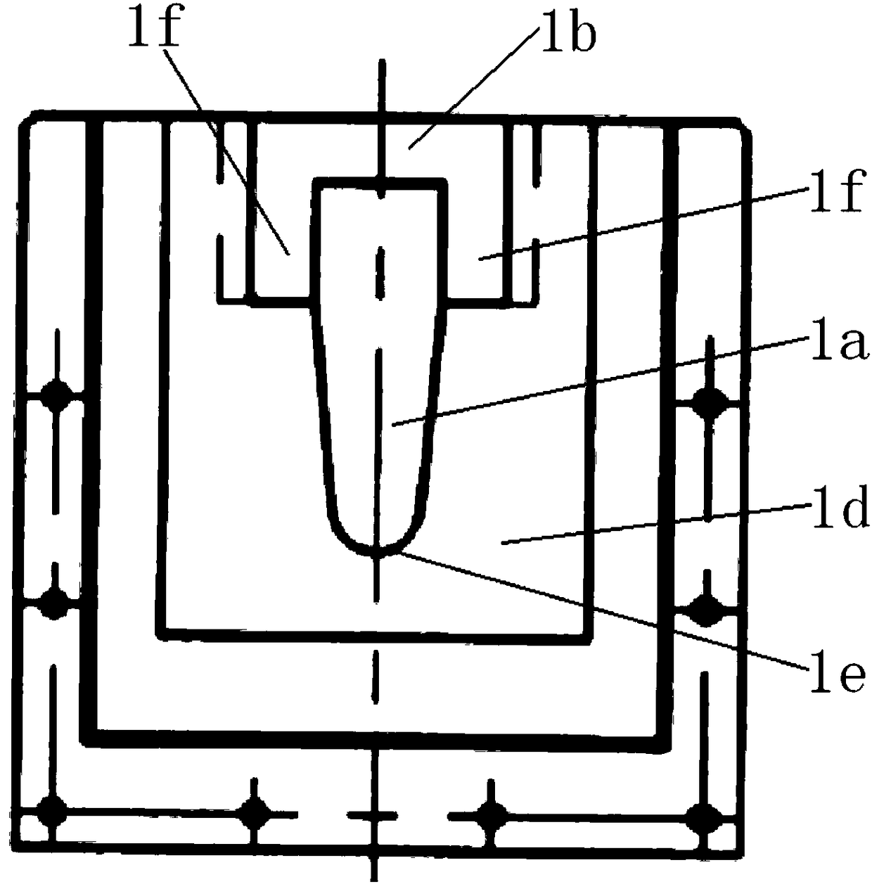 Airlock device of aluminum melt degasification tank and degasification tank