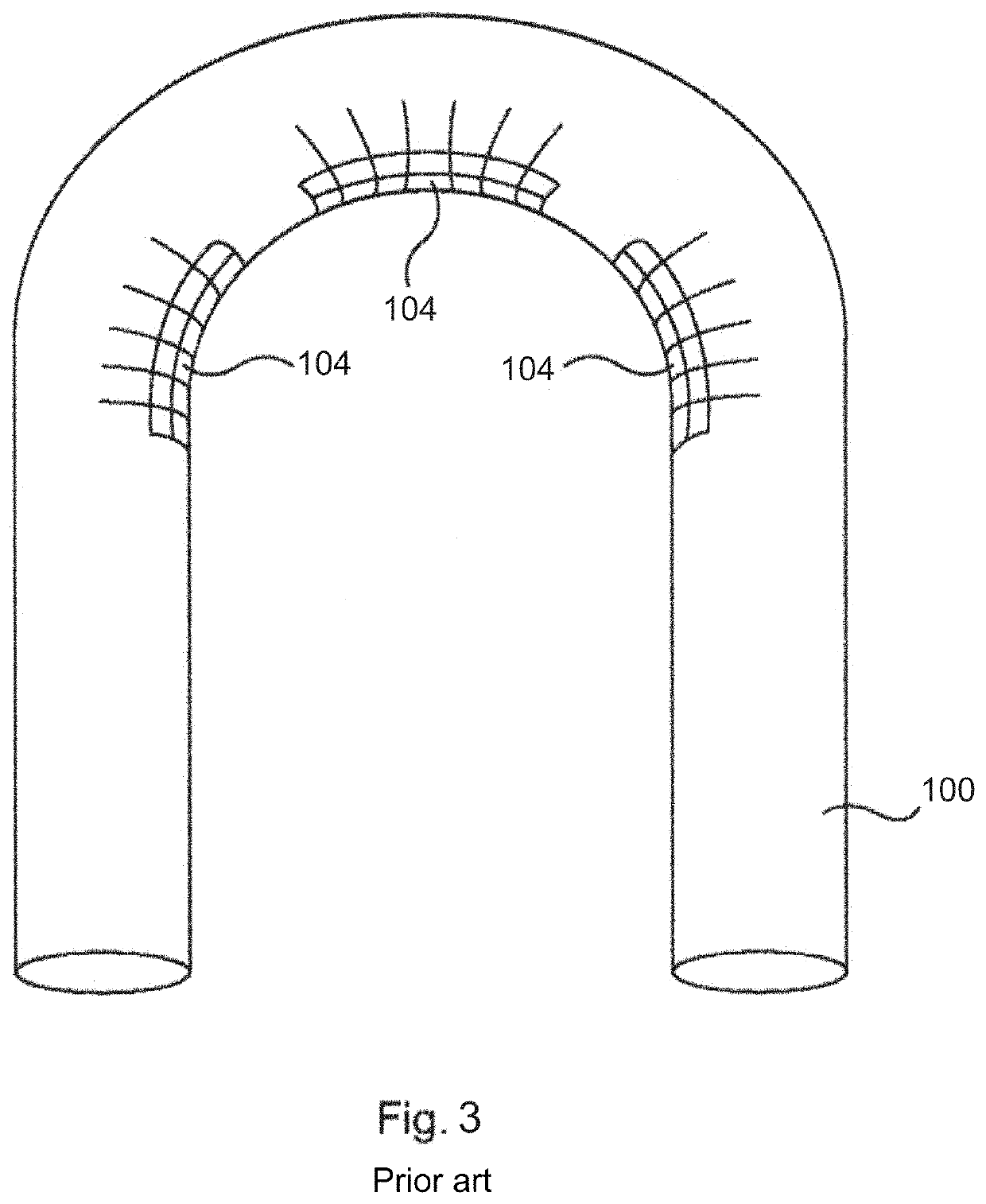 Variable geometry and steady volume inflatable tube, robotic arm and robot