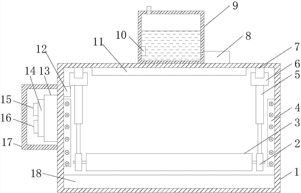 Disinfecting and drying plant for leather production