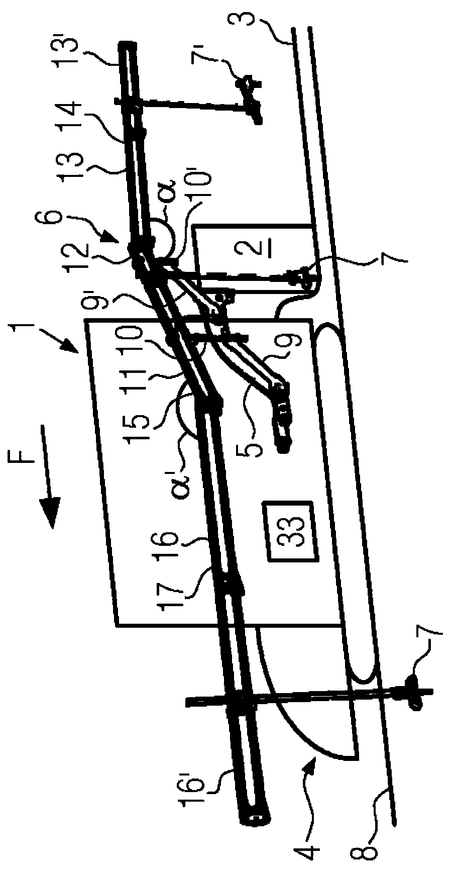 Road paver with support