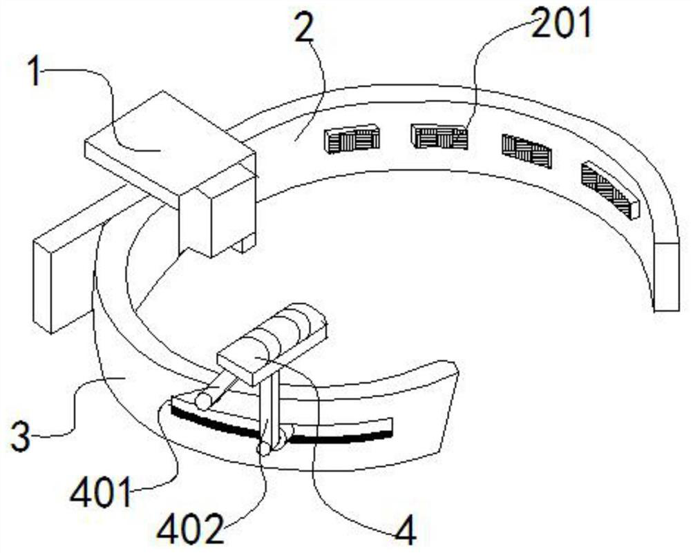 A self-tightening rod climbing device