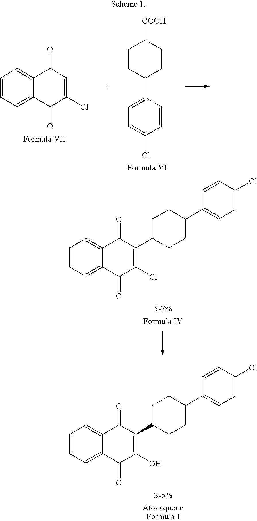 New process for preparation of atovaquone and novel intermediates thereof