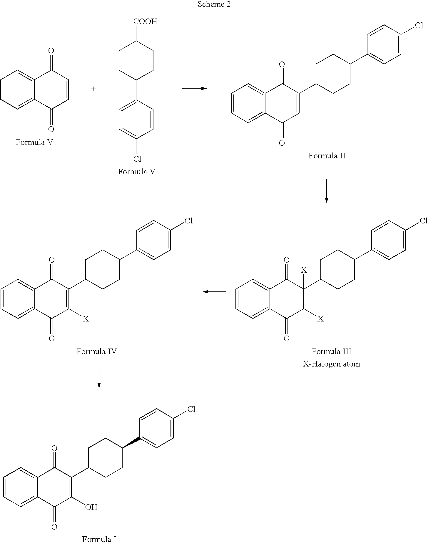 New process for preparation of atovaquone and novel intermediates thereof