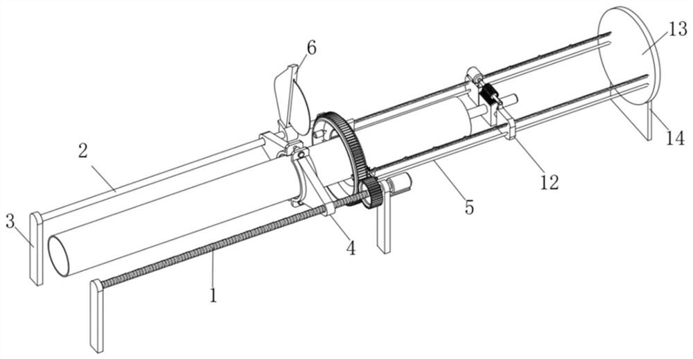 An environmentally friendly melamine pipe production device