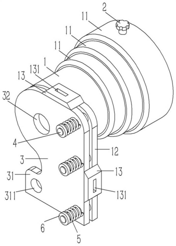 A fixed bracket for taking pictures of a mobile phone with a telescope eyepiece