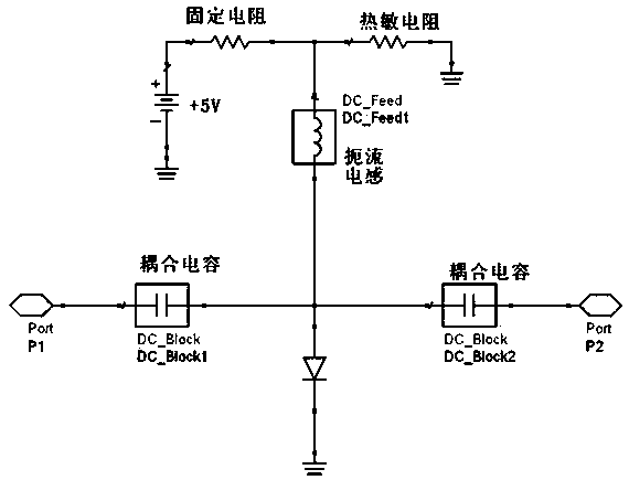 A temperature-compensated equalization circuit for tr components