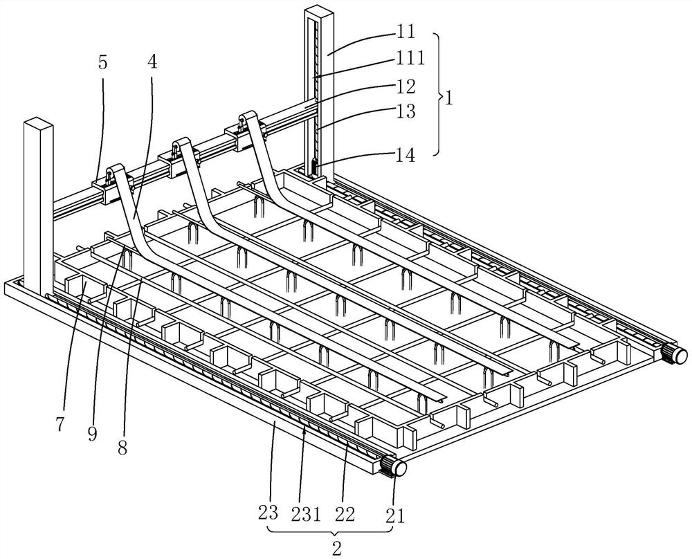 A kind of auxiliary equipment for prefabricated board cloth and its processing technology