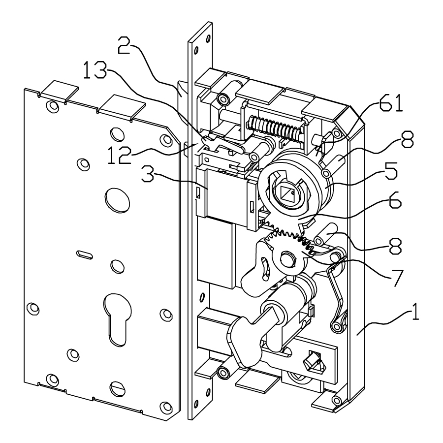 Electronic lock body of mortise knob lock