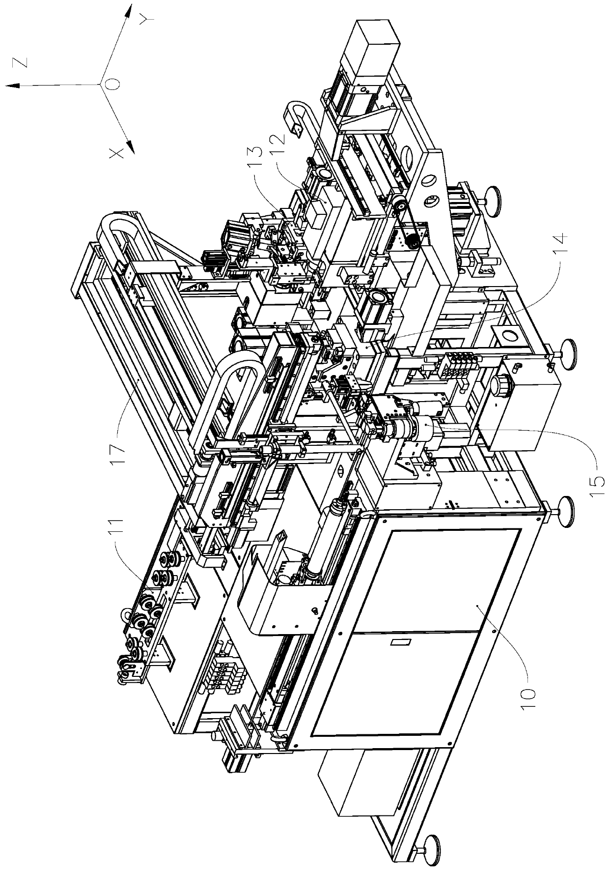 Three-way pipe forming method, forming device and forming system