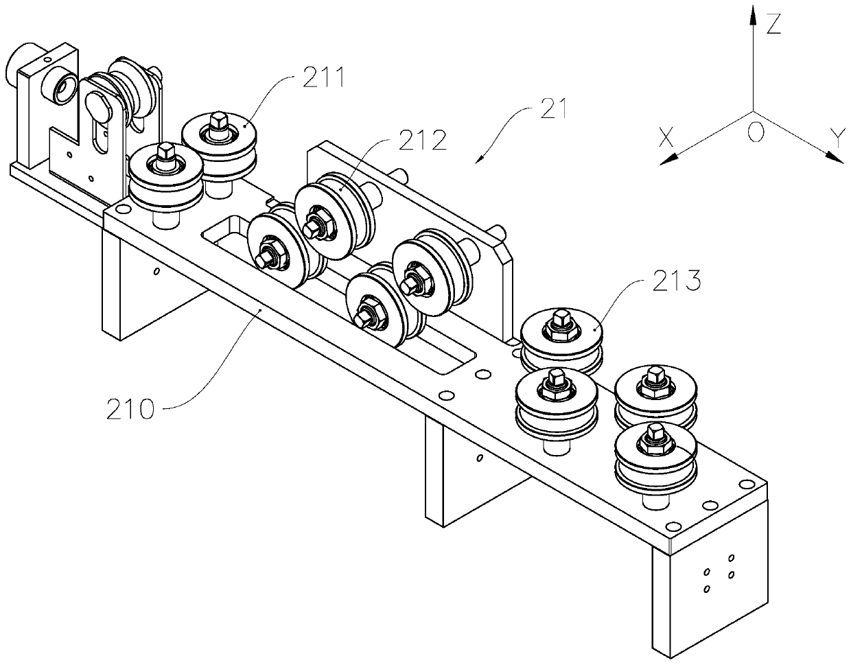 Three-way pipe forming method, forming device and forming system