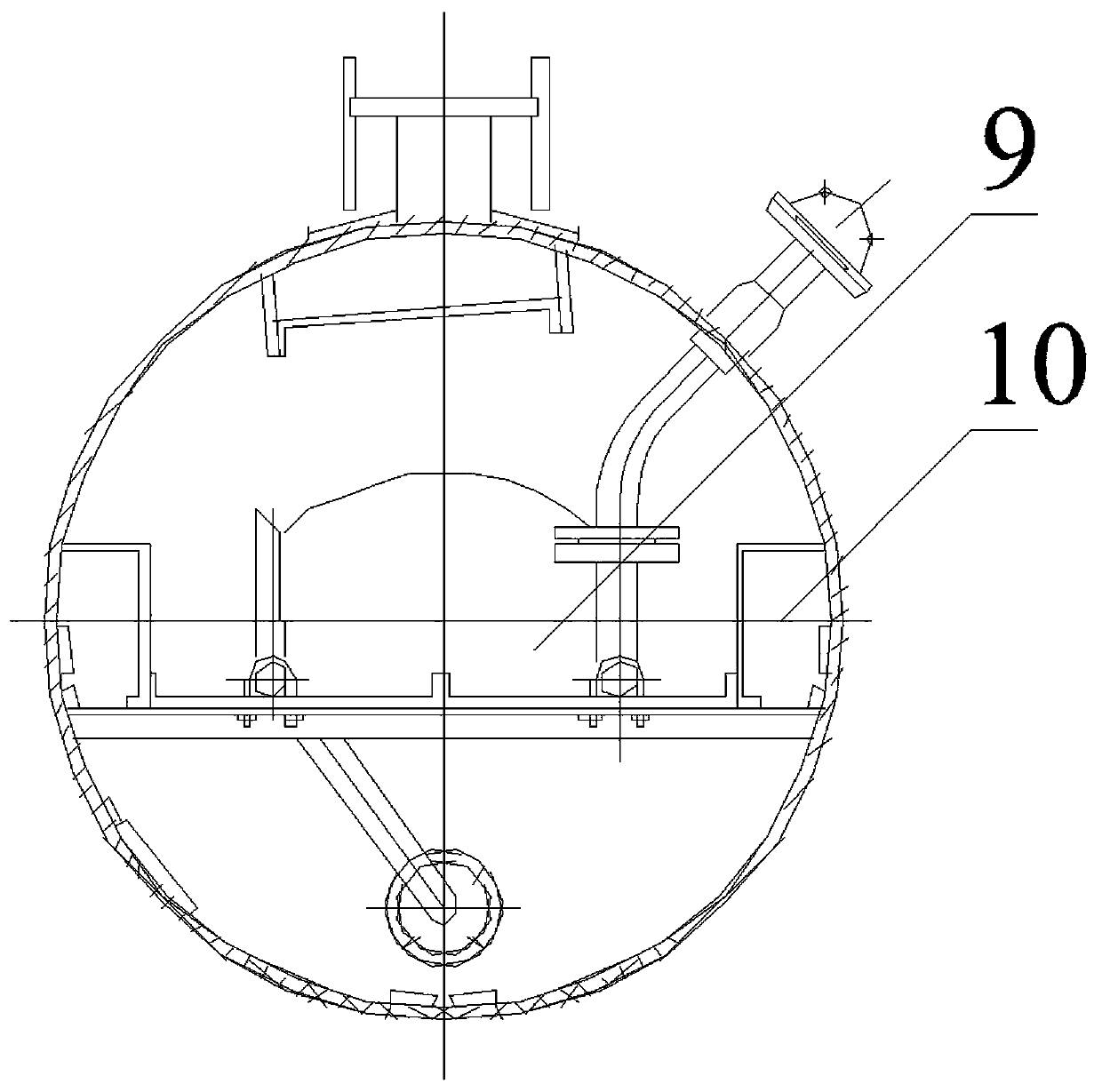 An oxidation reaction device for preparing electronic grade hydrogen fluoride