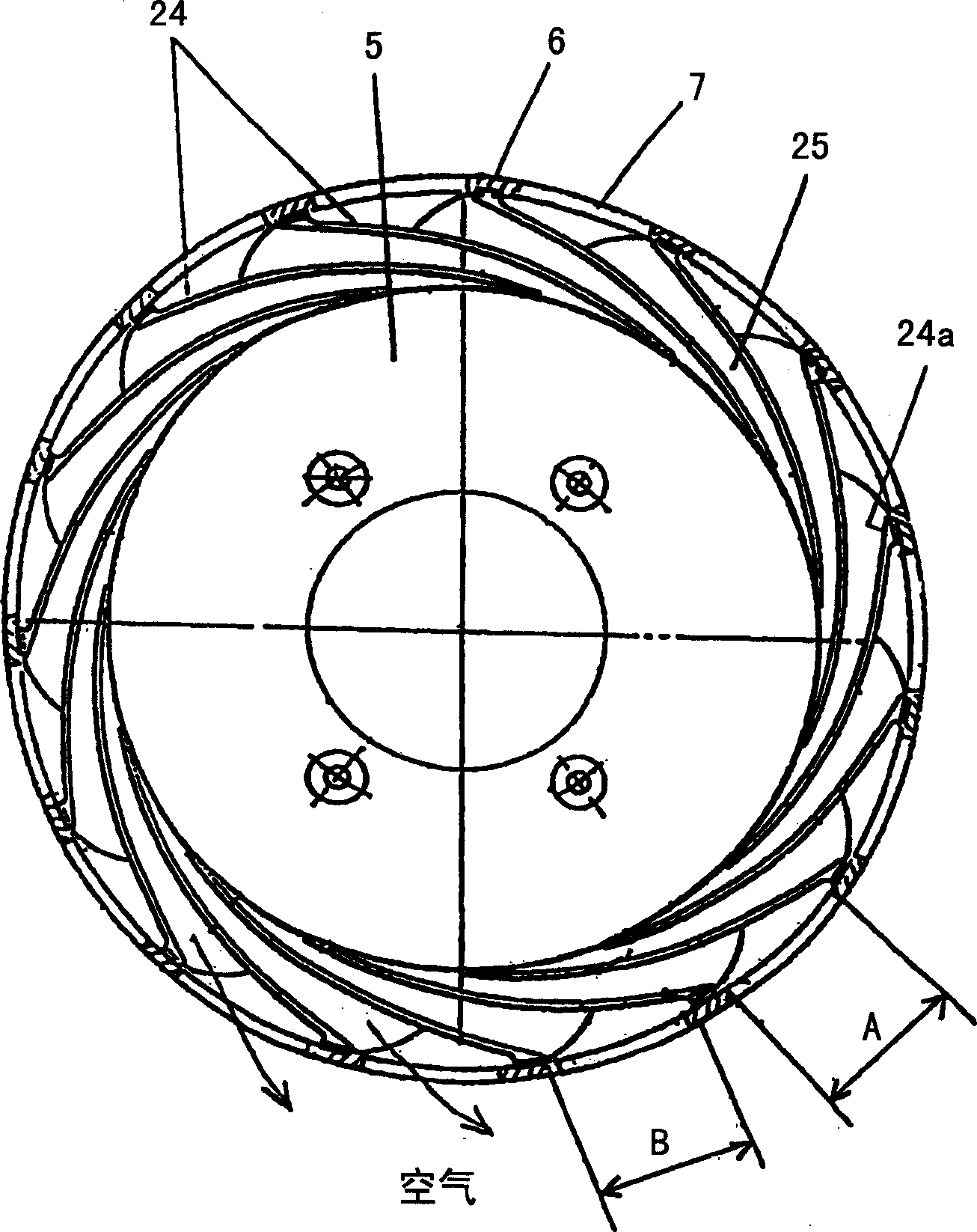 Electric fan and electric dust collector using said fan