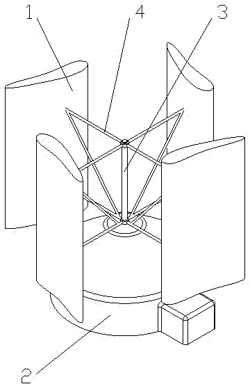 Breeze power generation device based on piezoelectric effects