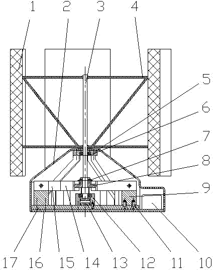 Breeze power generation device based on piezoelectric effects