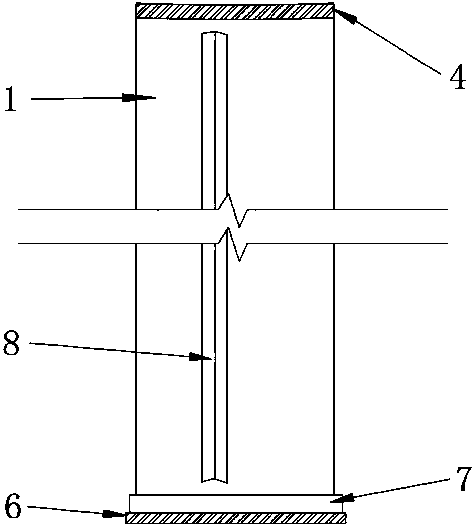 Device for detecting inner and outer rubbing resistance of steel pipe piles