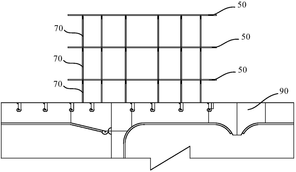 High pressure air bottle assembly mounting method for drilling ship