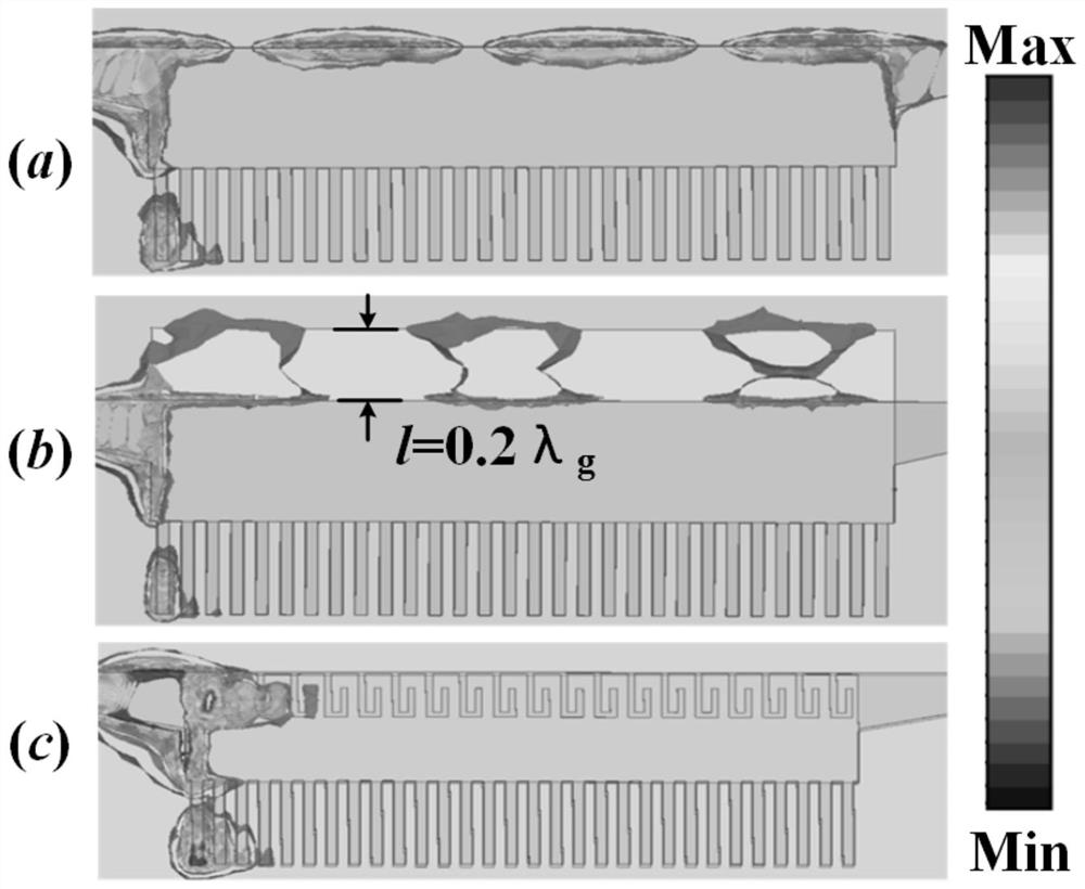 High common-mode rejection transmission line based on double-layer half-mode comb-shaped substrate integrated waveguide