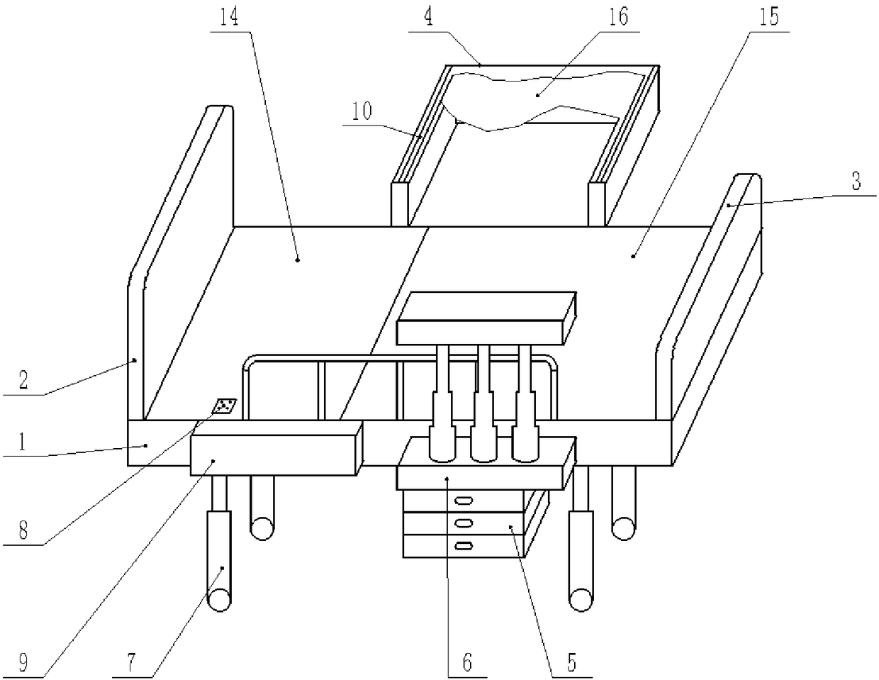 Multifunctional gynecological and obstetrical nursing bed