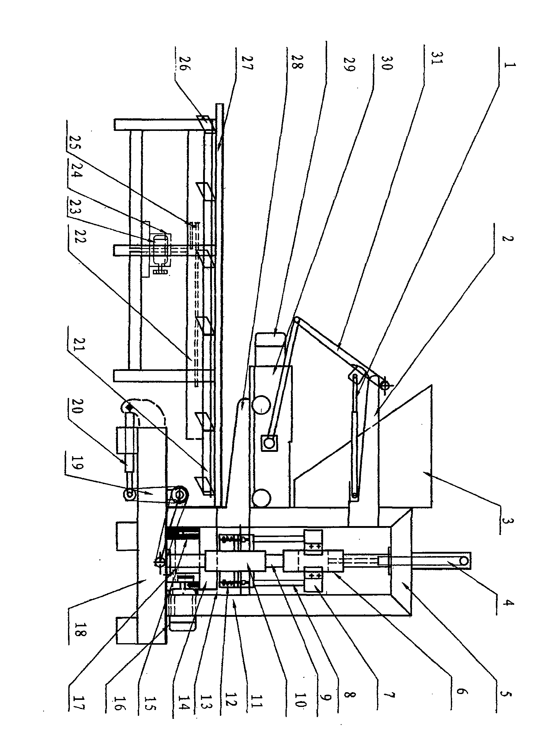 Full-automatic small type block machinery having environment-protecting and energy-saving functions