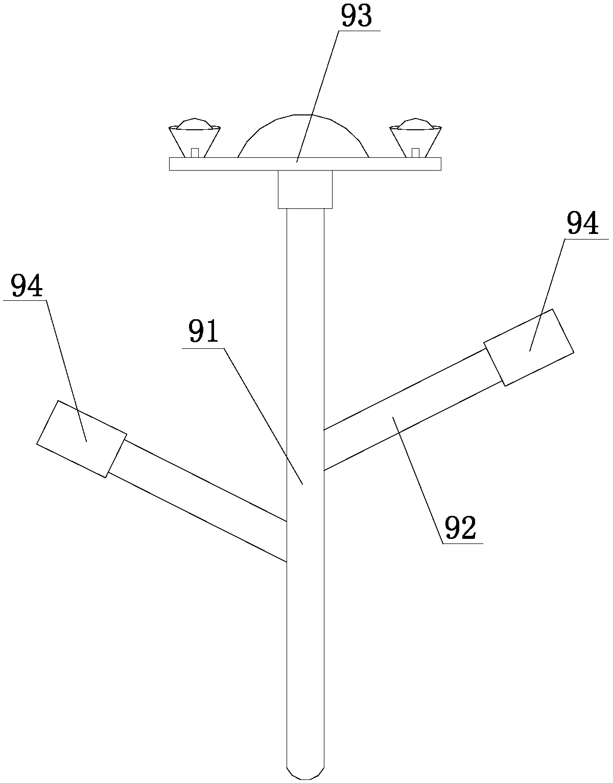 Energy-saving office table based on table lamp