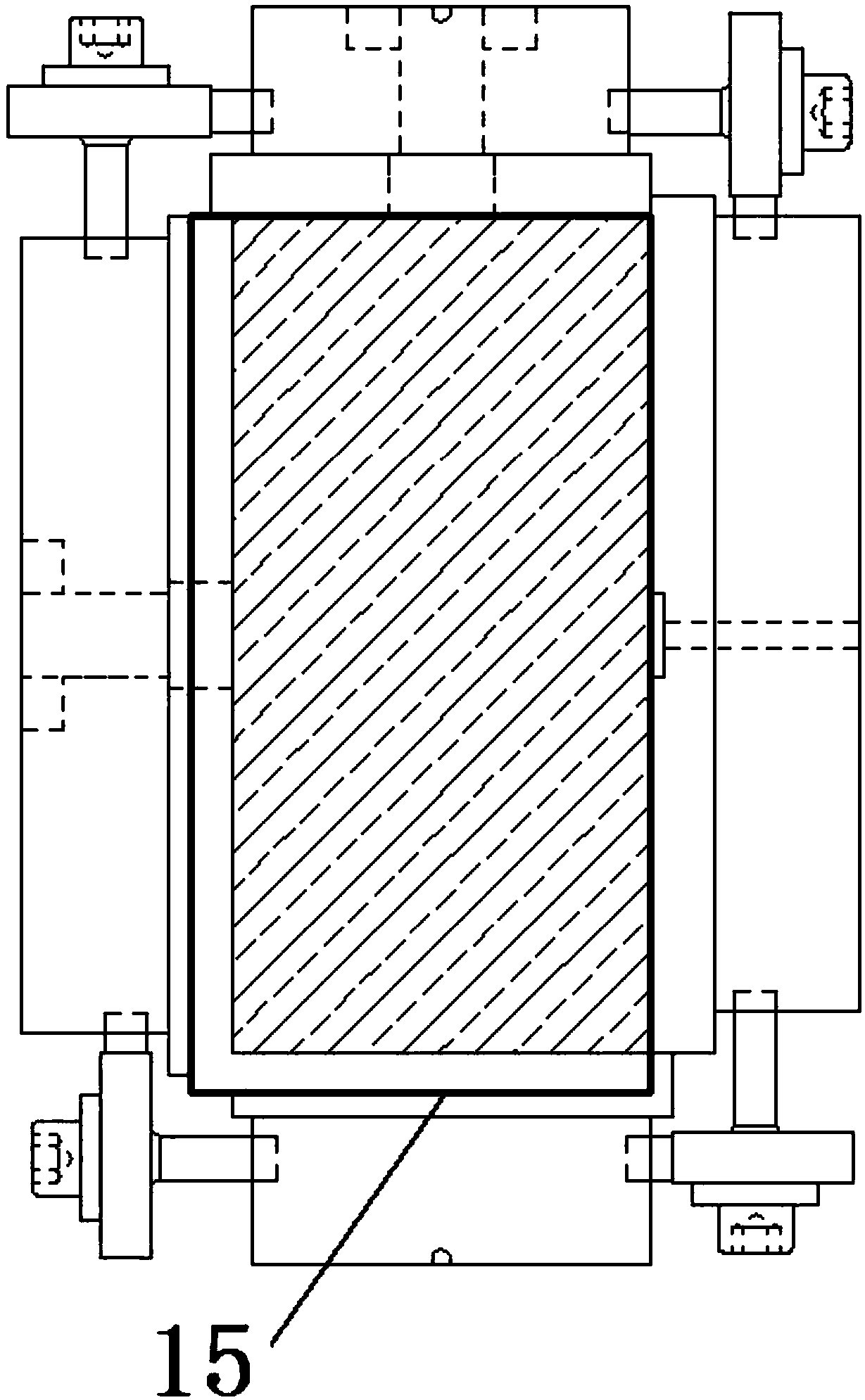 A true triaxial test fixture for dynamic disturbance rockburst simulation