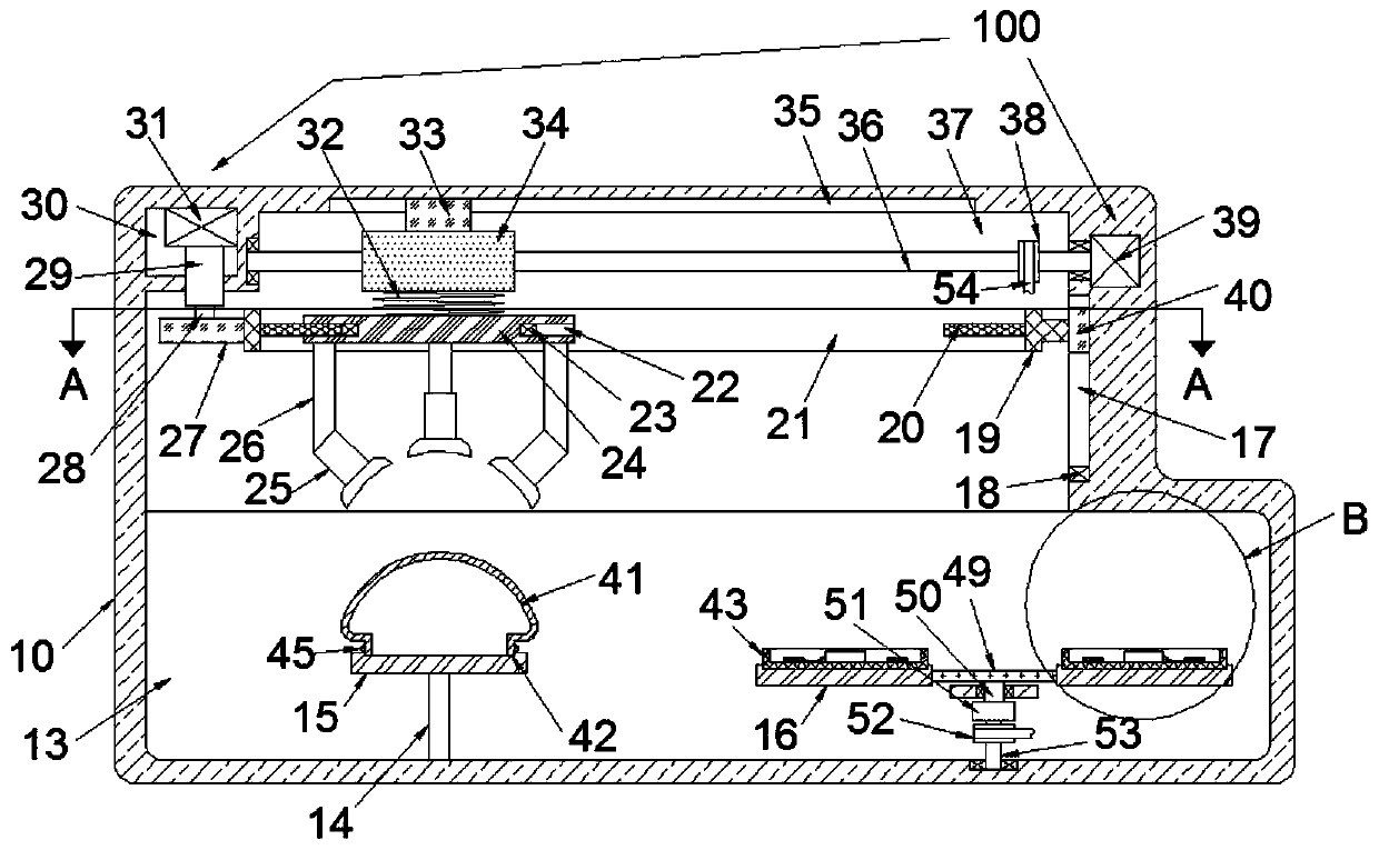 Automatic assembly line of cable-containing lamp