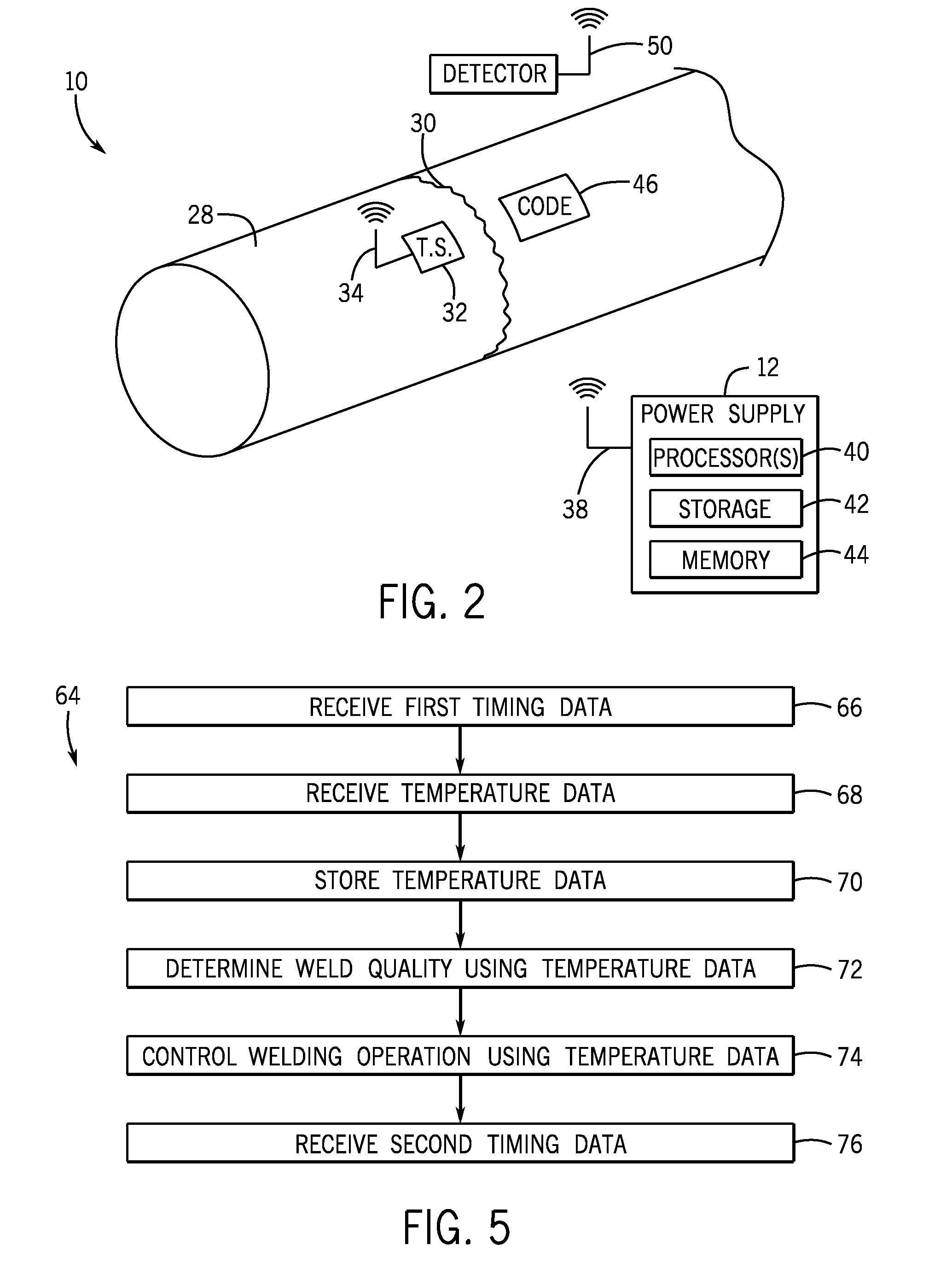 Welding system for determining a quality of a welding operation