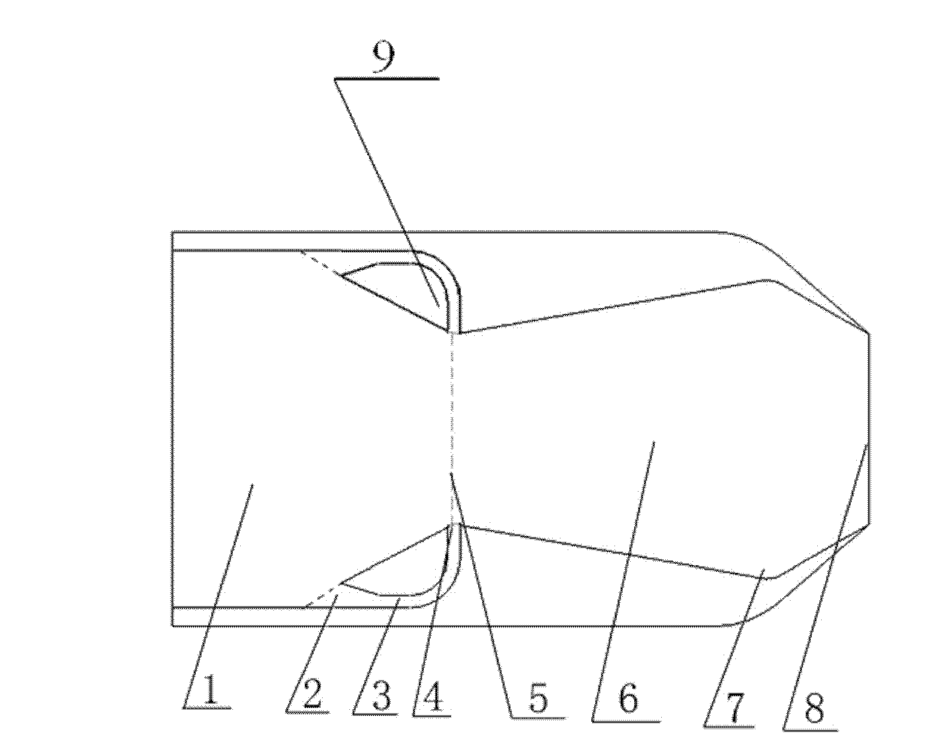 Bypass type double-throat passive vectoring sprayer nozzle