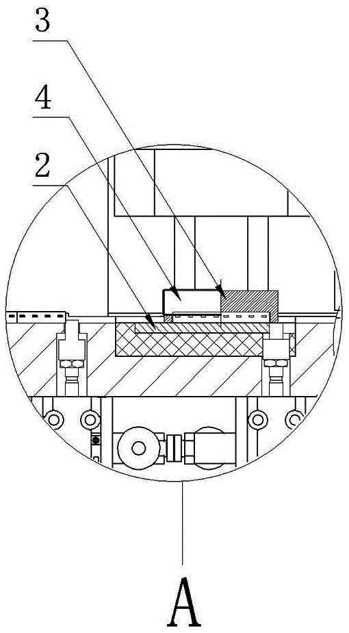 High voltage test mechanism used for producing flat bridge and working method thereof