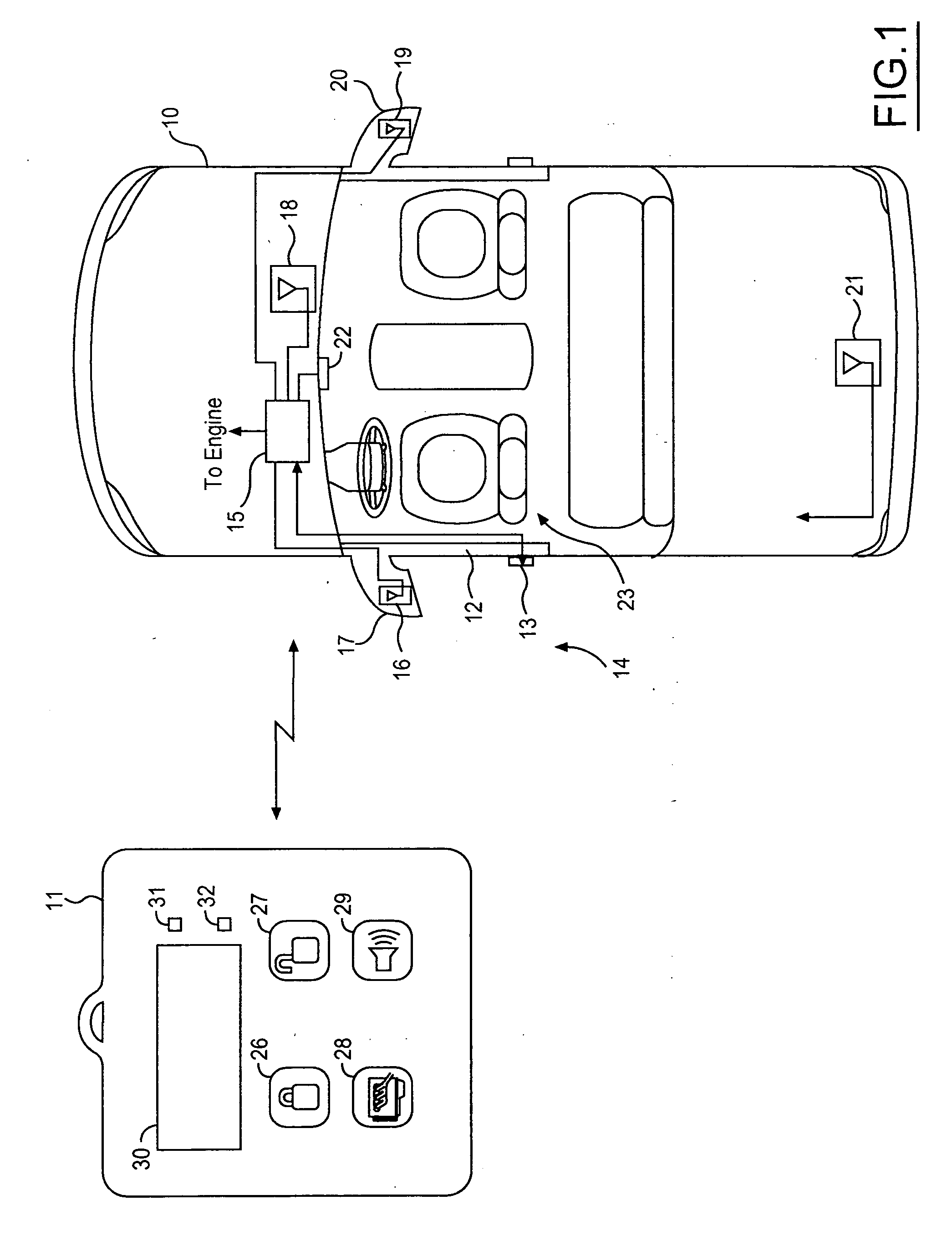 Transmit antenna multiplexing for vehicular passive entry systems