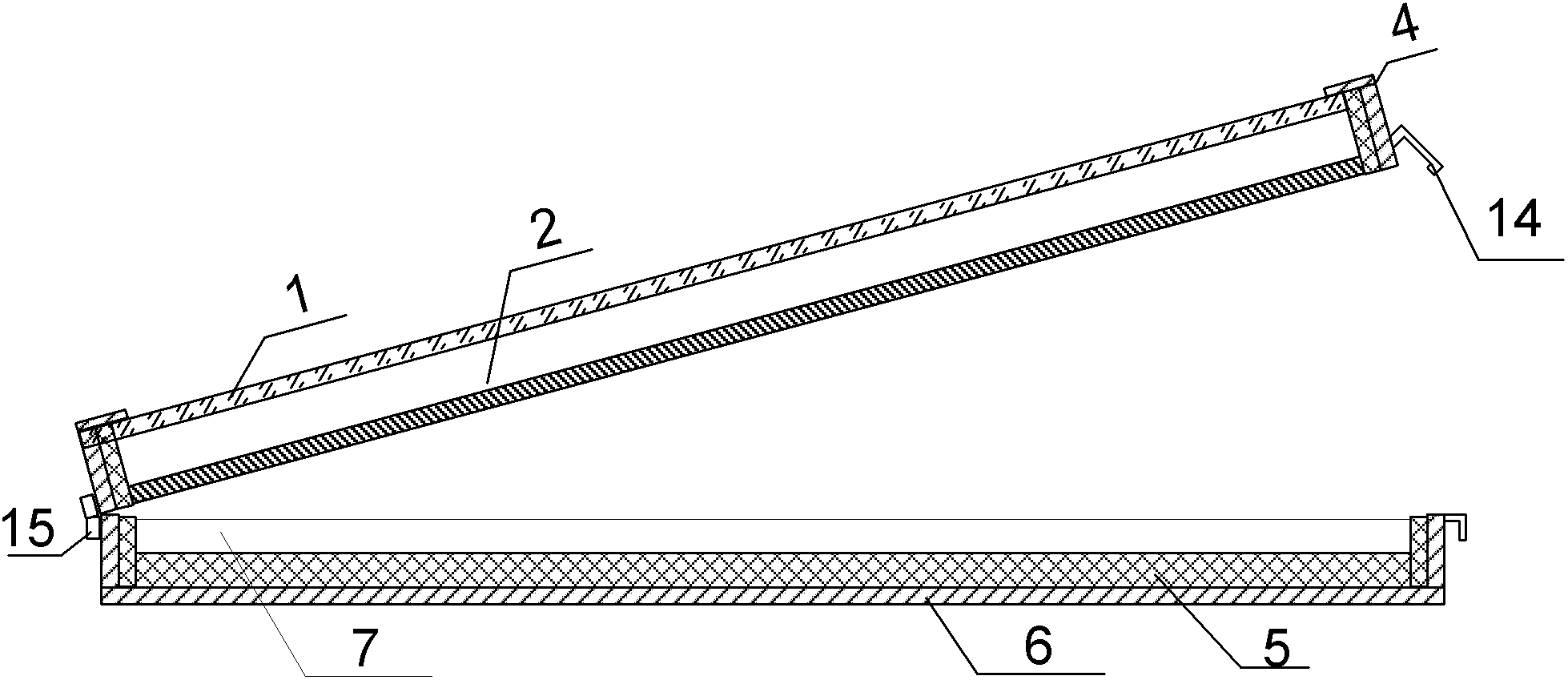 Panel-type solar drying machine based on heat conduction