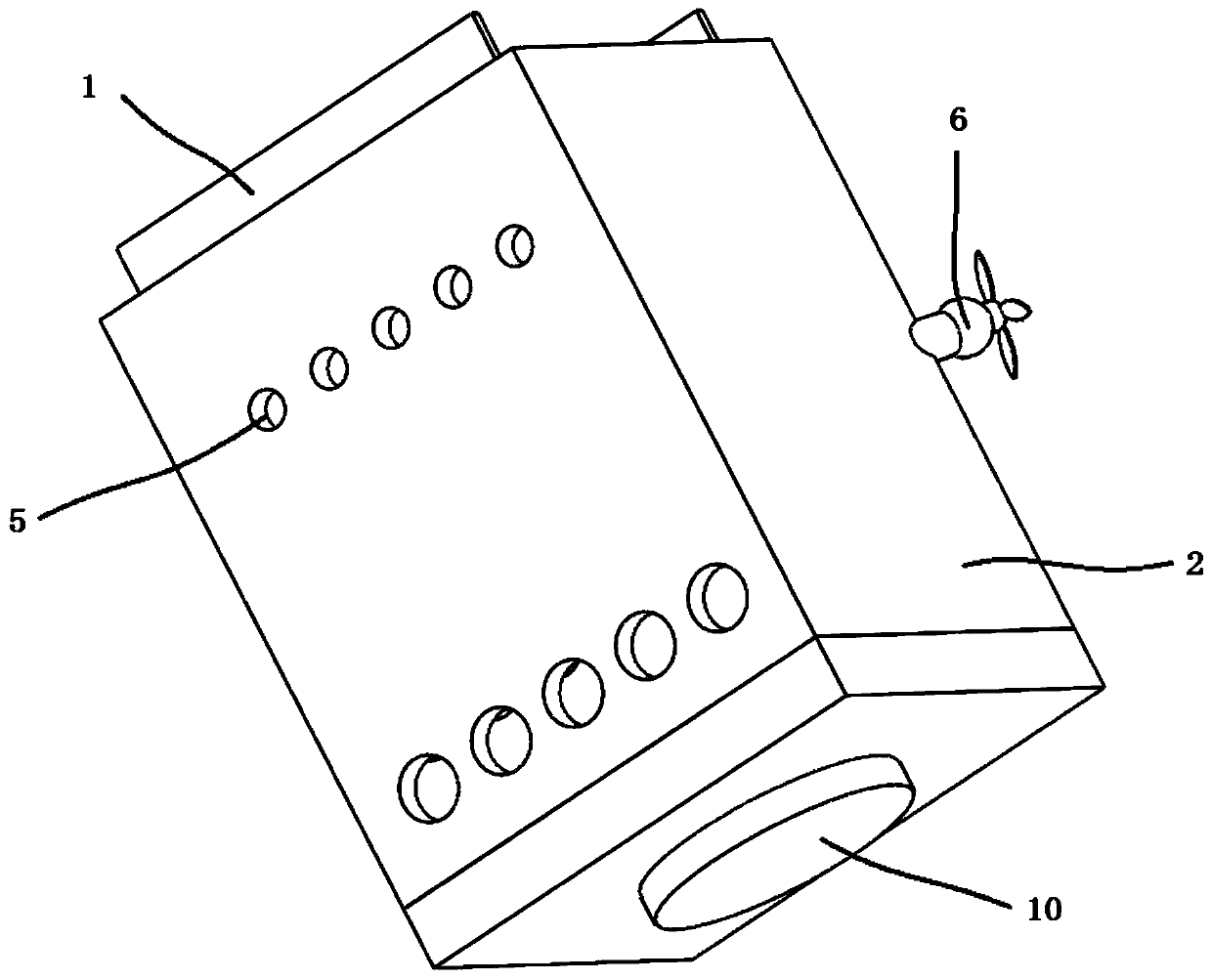 Floating type testing tank of penaeus monodon and testing method