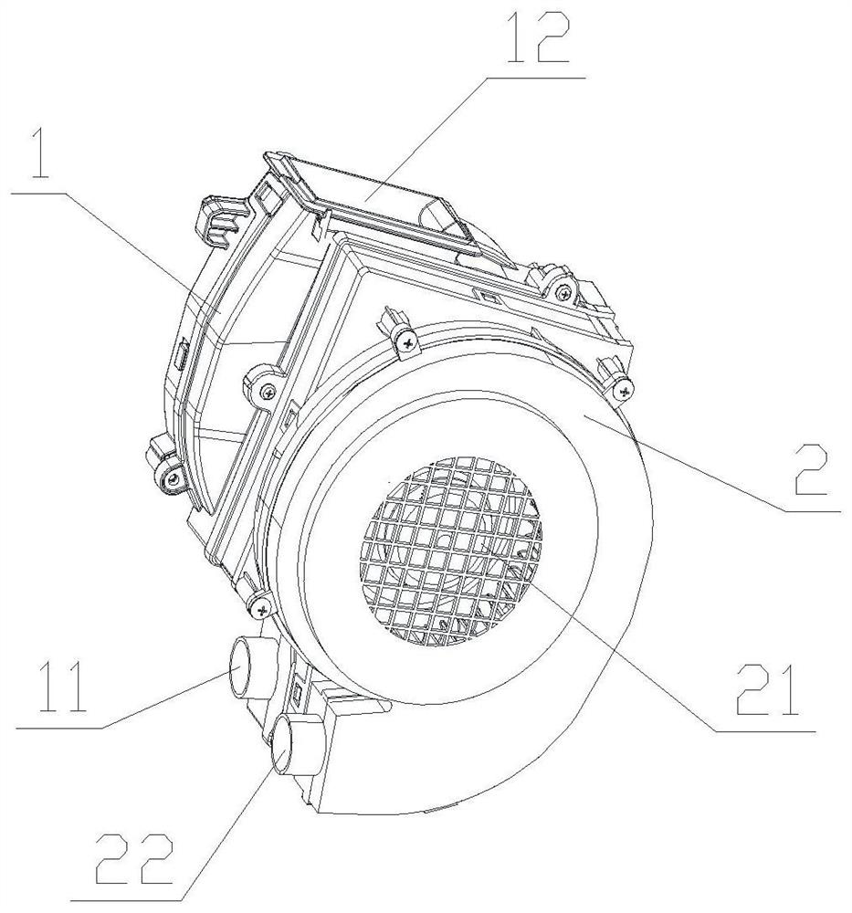 Air exchange assembly, air exchange device and air conditioning system