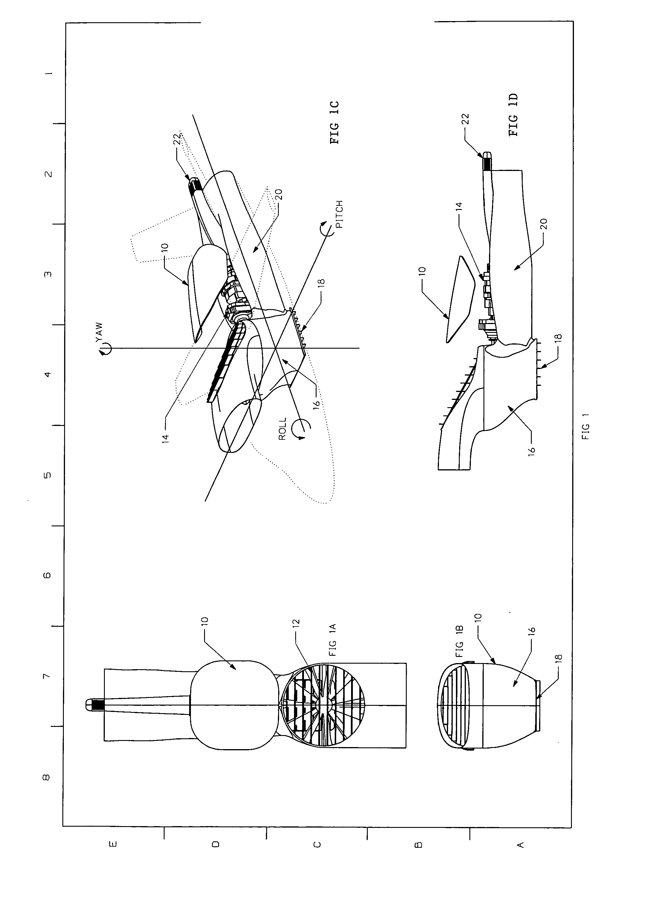 Propulsion and attitude control systems for aircraft