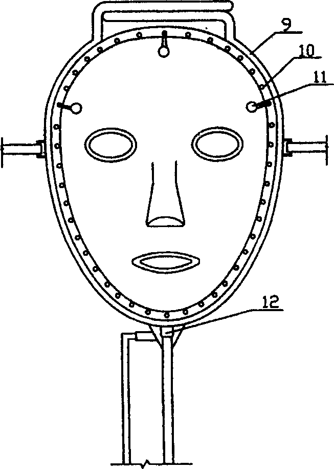 Apparatus for beautifying and sauna bathing facial portion of human body