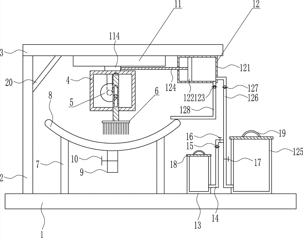 Steel backing cleaning device for producing brake pad