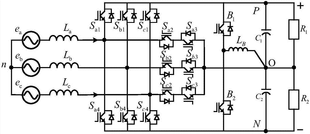 Topological structure and system for realizing independent voltage control of bipolar direct current bus