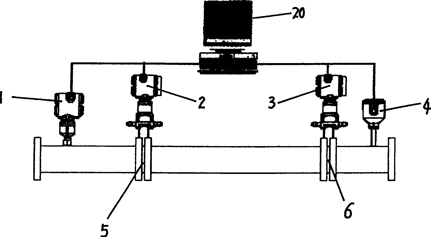 Double-slot type porous plate type mixed transportation metering device