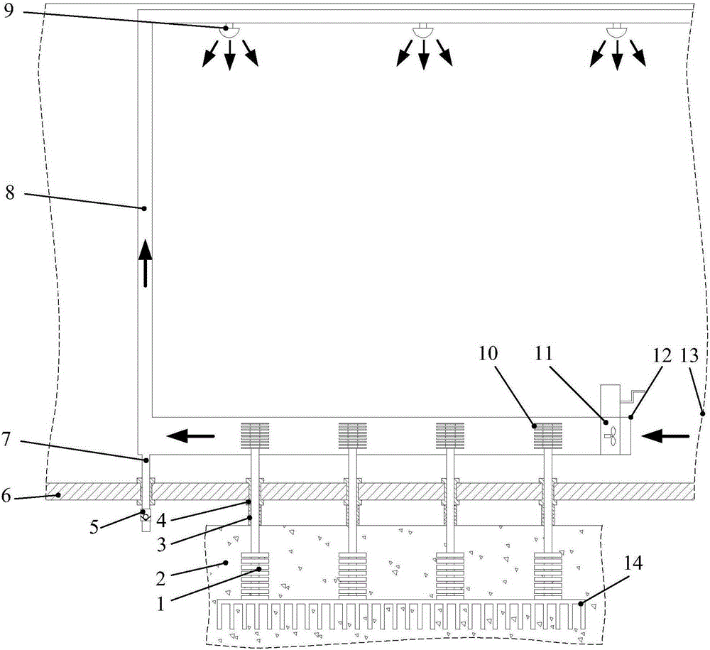 Passive cooling system for coal mine rescue capsule